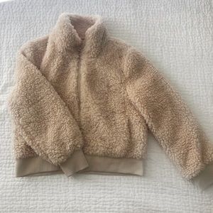 NWT Zara Cozy, Warm Teddy Jacket with Zipper